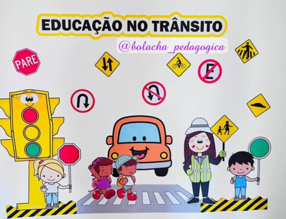 Painel Educa O No Tr Nsito Bolacha Pedag Gica