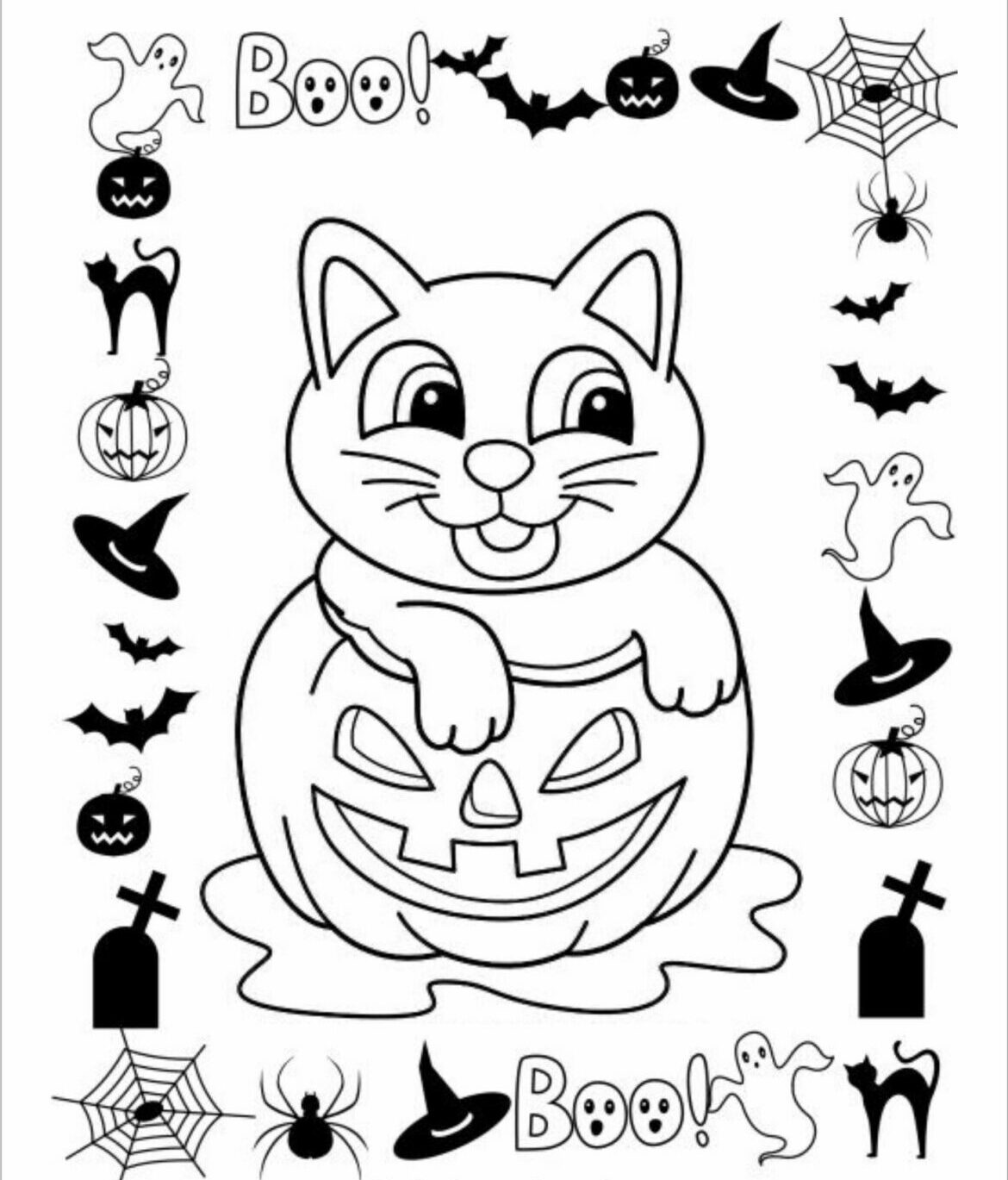 Desenhos para colorir de halloween para crianças