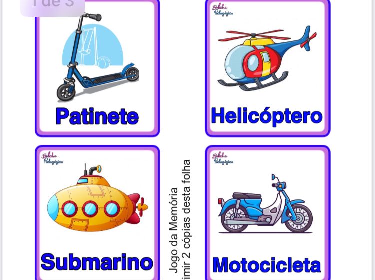 Jogo de Memoria Educativo Meios de Transporte e Comunicação - Futura  Brinquedos Educativos