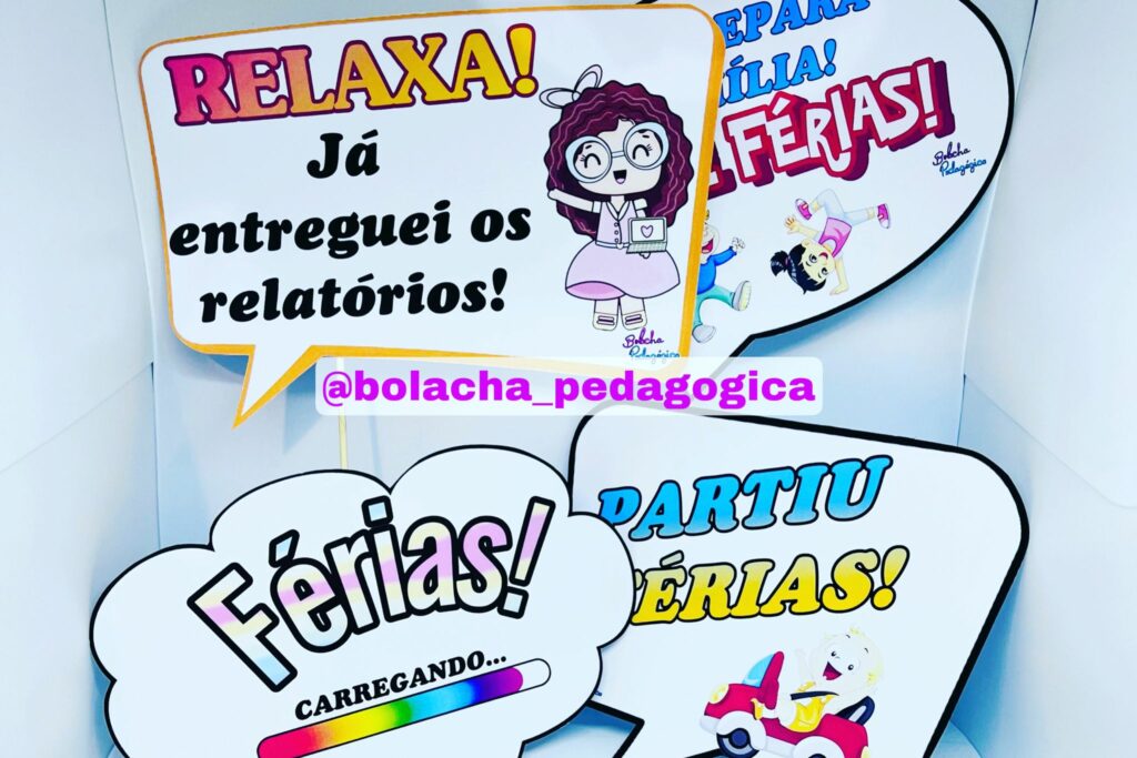 Placas de férias para fotos