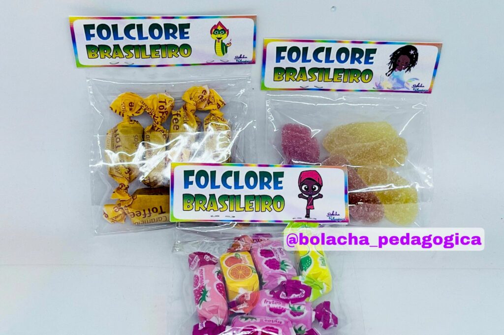 Tag para saquinho de bala Folclore