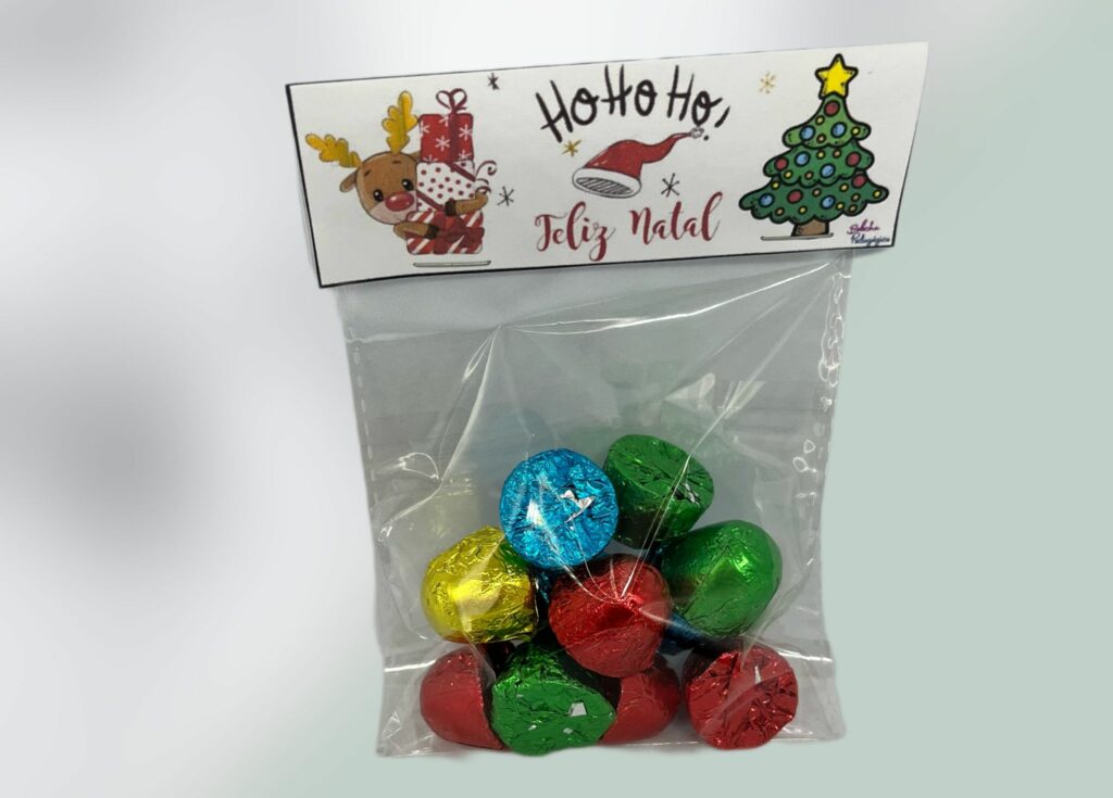 Tag de saquinho Feliz Natal
