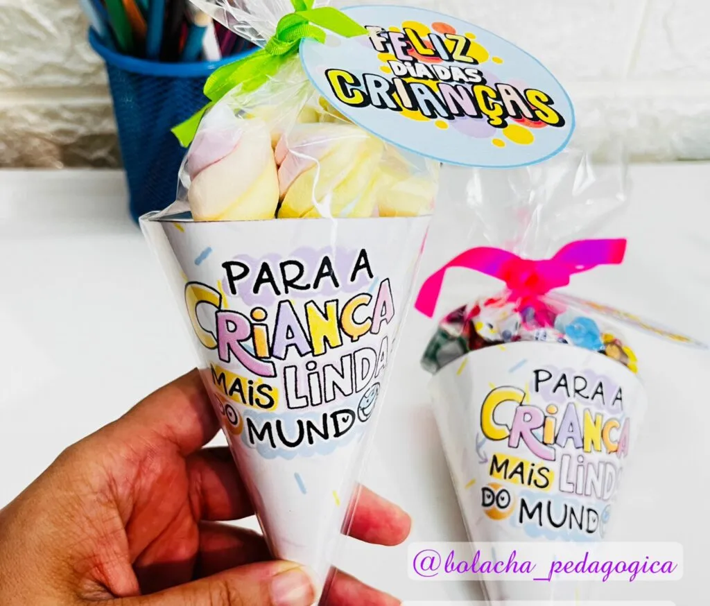 Cone para Doces dia das crianças