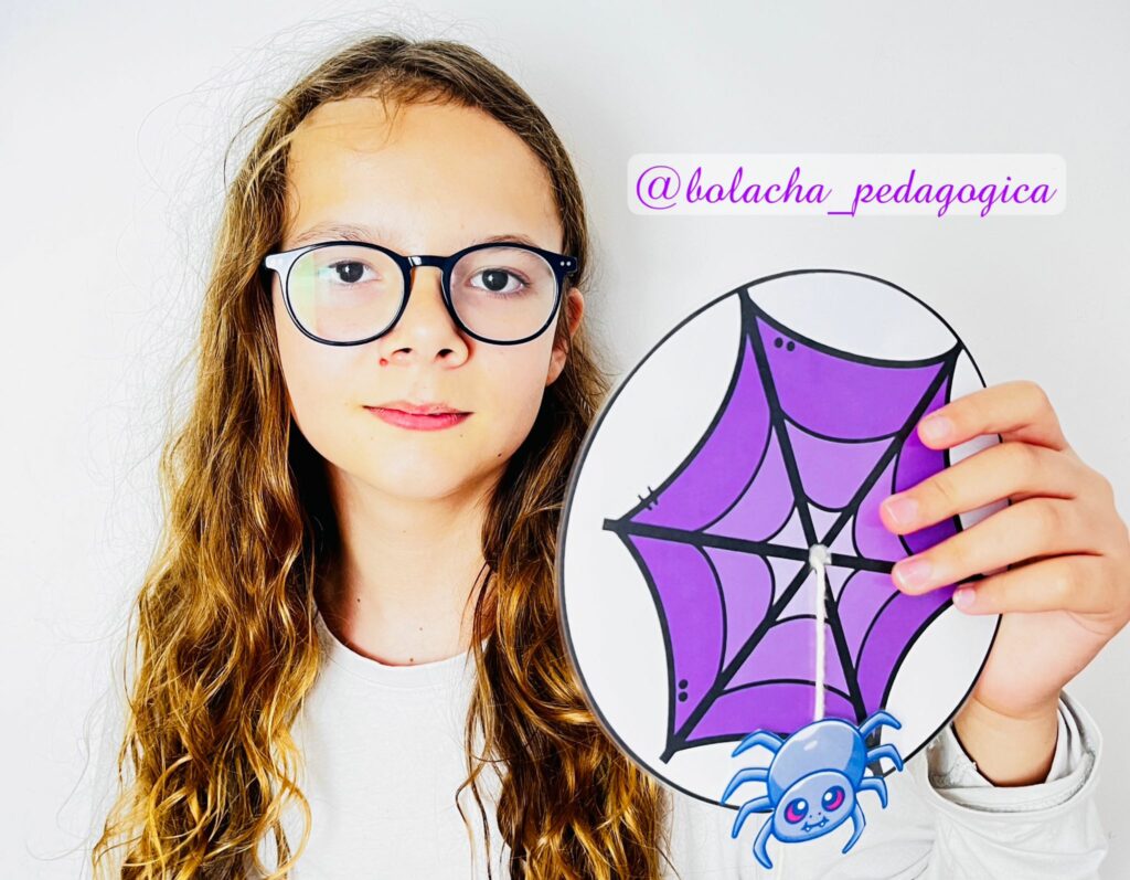 Cartão teia de aranha