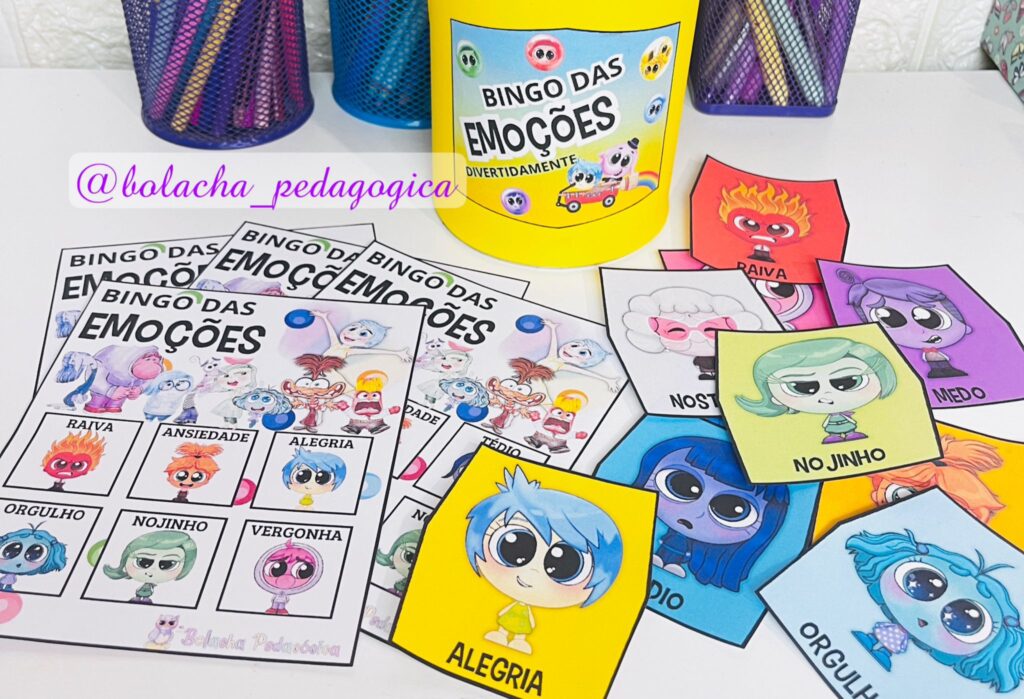 Bingo das Emoções - Para conhecer Melhor os Alunos [MATERIAL GRATUITO]  Professor em Sala