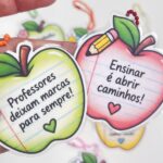 Chaveirinho dia dos professores maçã Chaveirinho dia dos professores maçã