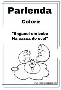 Parlendas para colorir
