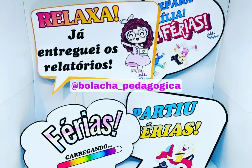 Placas de férias para fotos