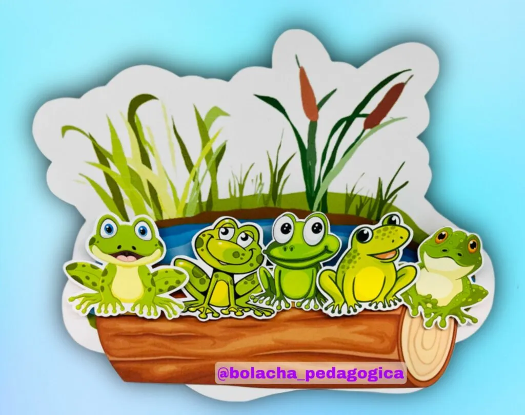 Recurso 5 pequenos sapos