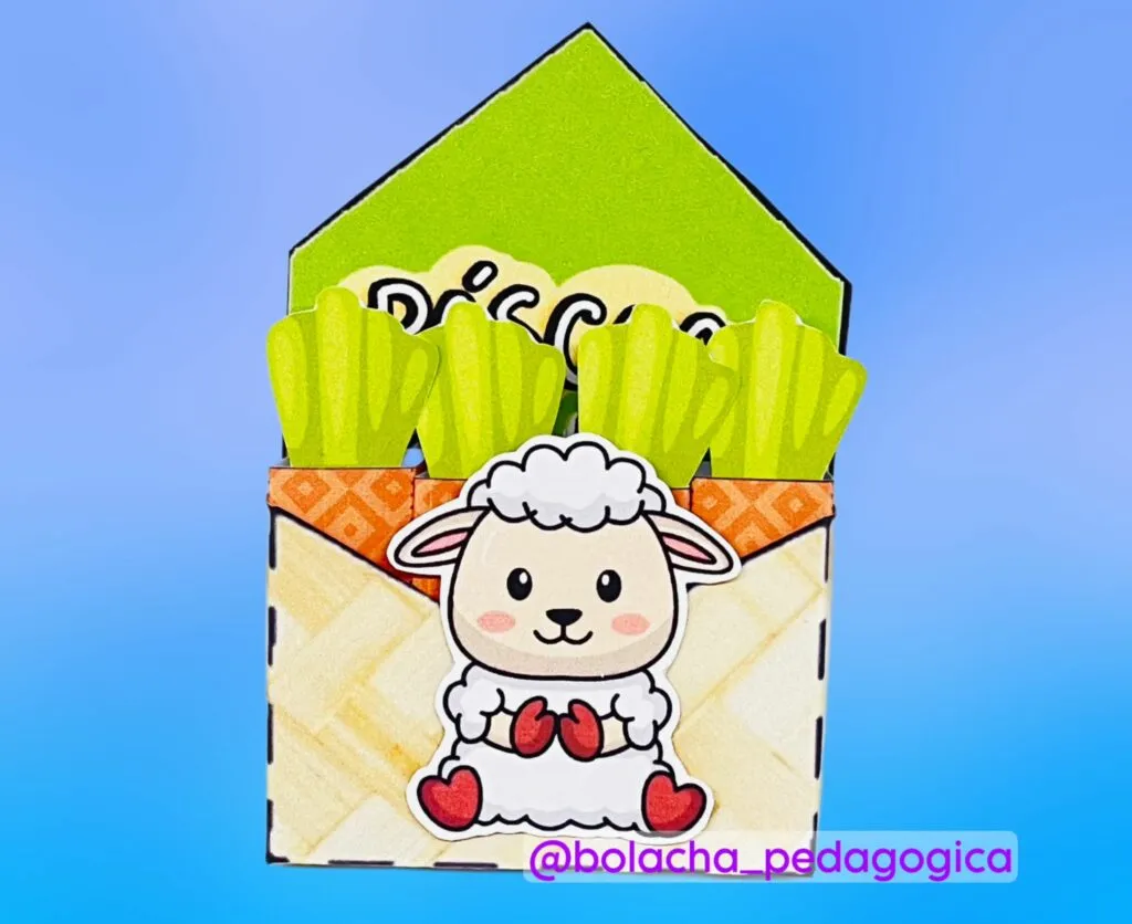 Caixinha de Bis para Páscoa Ovelhinha