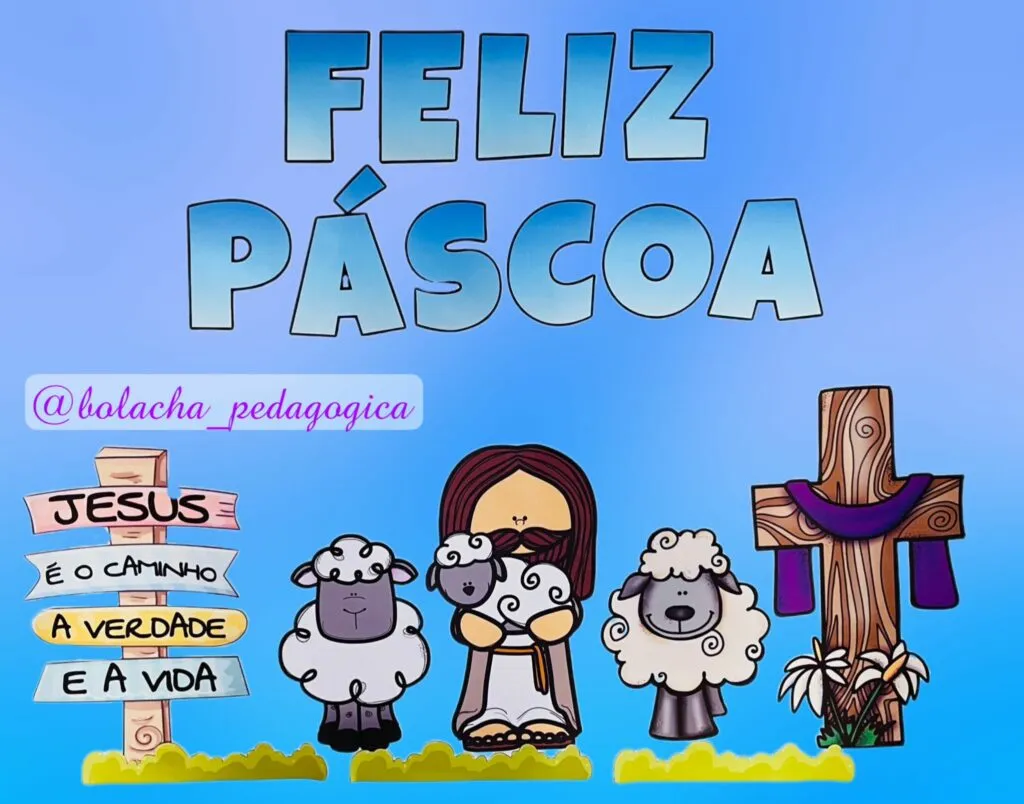 Painel para Páscoa Cordeirinho
