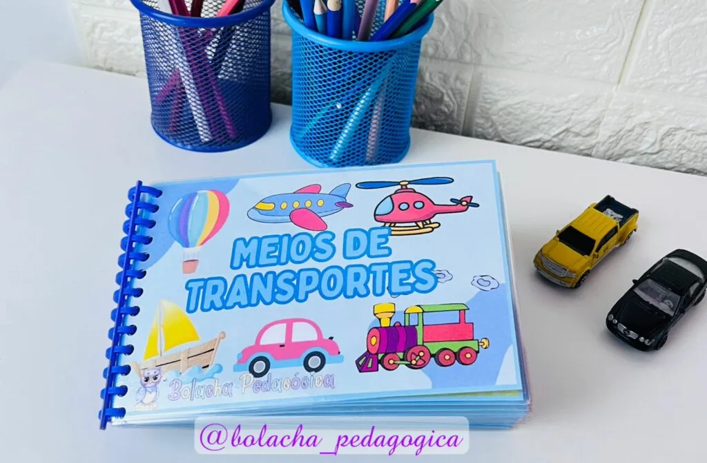 Meios de Transporte livro interativo