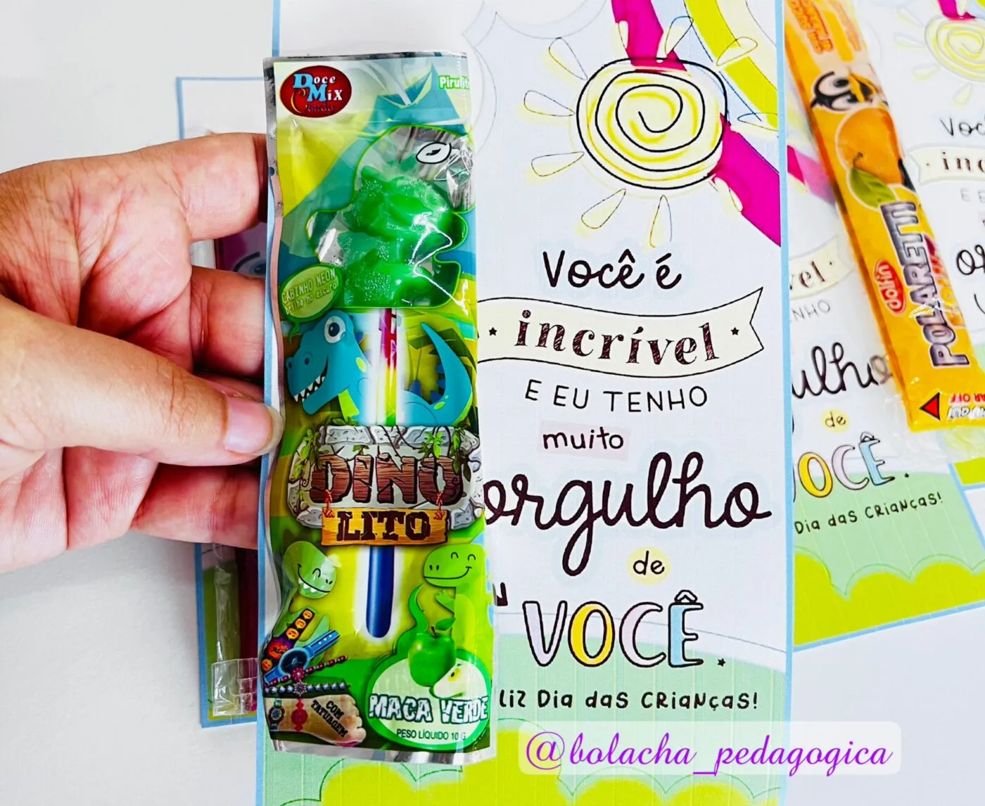 Lembrancinha Geladinho dia das Crianças