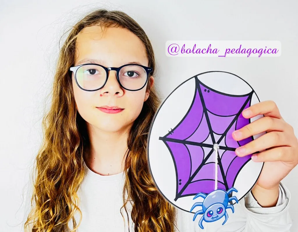 Cartão teia de aranha