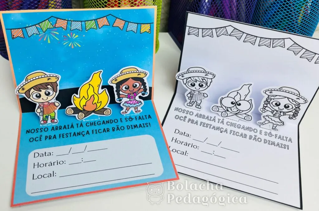 cartão convite festa junina