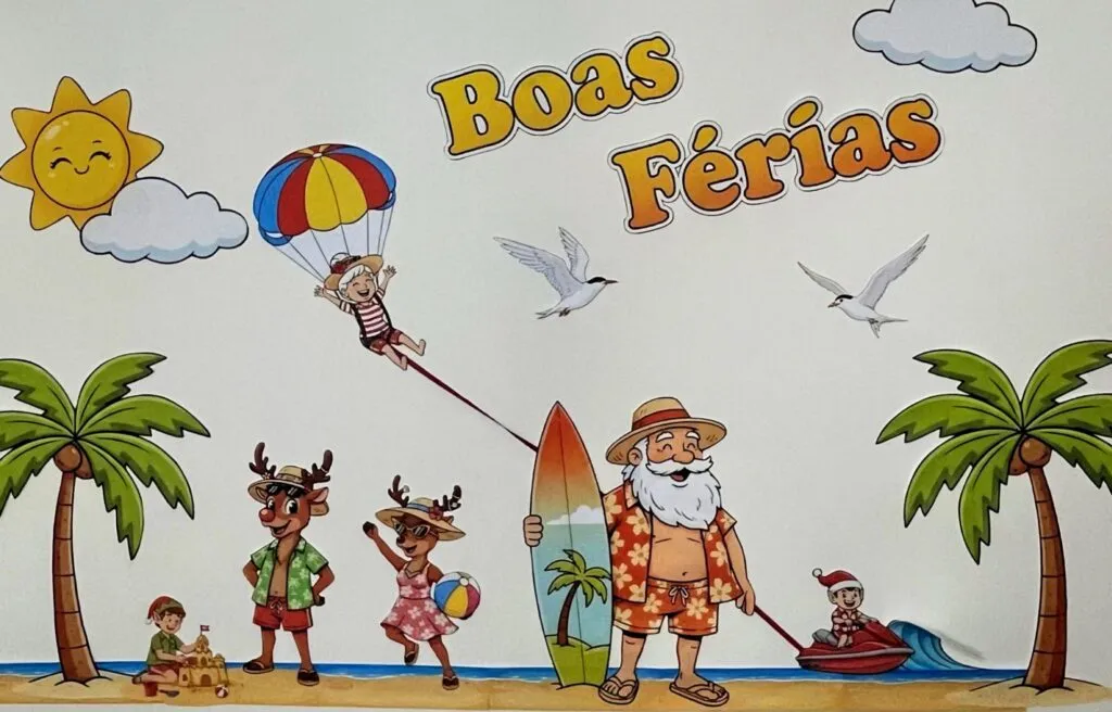 Painel Boas Férias Fim de Ano Gratuito Painel Boas Férias Fim de Ano