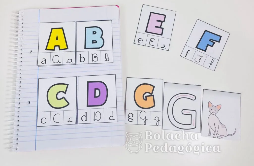 Alfabeto de caderno